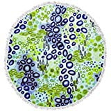 Kess InHouse EBI Emporium What Goes Up Blue Pink Round Beach Towel Blanket Kess InHouse EBI Emporium What Goes Up Blue Pink Round Beach Towel Blanket